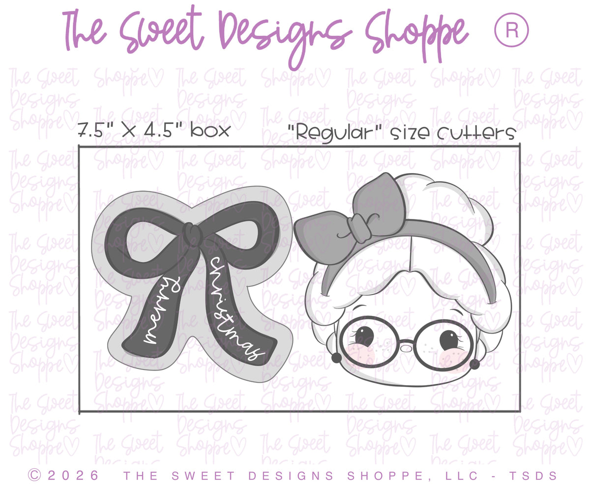 Cookie Cutters - Simple Mrs. Claus Cookie Cutter Set - Set of 2 - Cookie Cutters - The Sweet Designs Shoppe - TSDS - - ALL,Christmas,Christmas / Winter,Cookie Cutter,new,Plaque,Plaques,PLAQUES HANDLETTERING,Promocode,regular sets,Santa,Santa Claus,set,STL