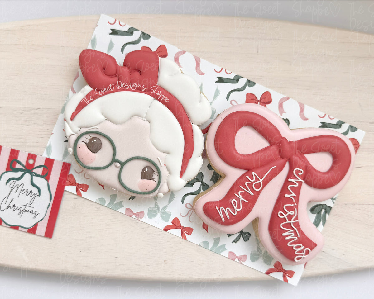 Cookie Cutters - Simple Mrs. Claus Cookie Cutter Set - Set of 2 - Cookie Cutters - The Sweet Designs Shoppe - TSDS - - ALL,Christmas,Christmas / Winter,Cookie Cutter,new,Plaque,Plaques,PLAQUES HANDLETTERING,Promocode,regular sets,Santa,Santa Claus,set,STL