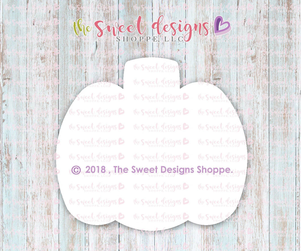 Cookie Cutters - Simple Pumpkin - Cookie Cutter - The Sweet Designs Shoppe - TSDS - - ALL,Autumn,Cookie Cutter,Fall,Fall / Halloween,Fall / Thanksgiving,Food,Food & Beverages,Halloween,Promocode,Pumpkin,STL,thanksgiving