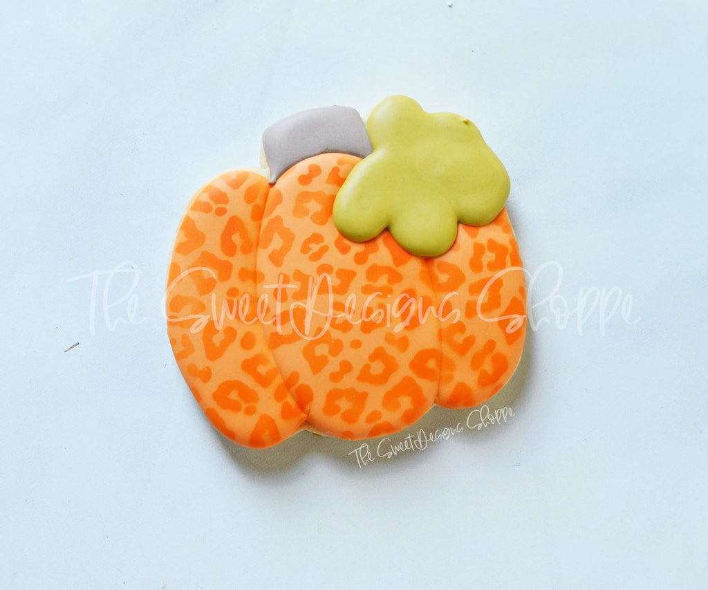 Cookie Cutters - Simple Pumpkin with Leaf v2- Cookie Cutter - The Sweet Designs Shoppe - TSDS - - ALL,Autumn,Cookie Cutter,Fall,Fall / Halloween,Fall / Thanksgiving,Food,Food & Beverages,Fruits and Vegetables,Halloween,Promocode,Pumpkin,thanksgiving