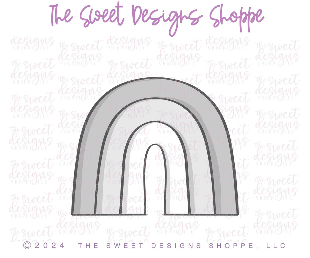Cookie Cutters - Simple Rainbow - Cookie Cutter - The Sweet Designs Shoppe - TSDS - - ALL,Cookie Cutter,Holiday,nature,patrick,patrick's,Promocode,St paddy,ST PATRICK,St Patrick’s Day,St. Pat,St. Patricks,summer