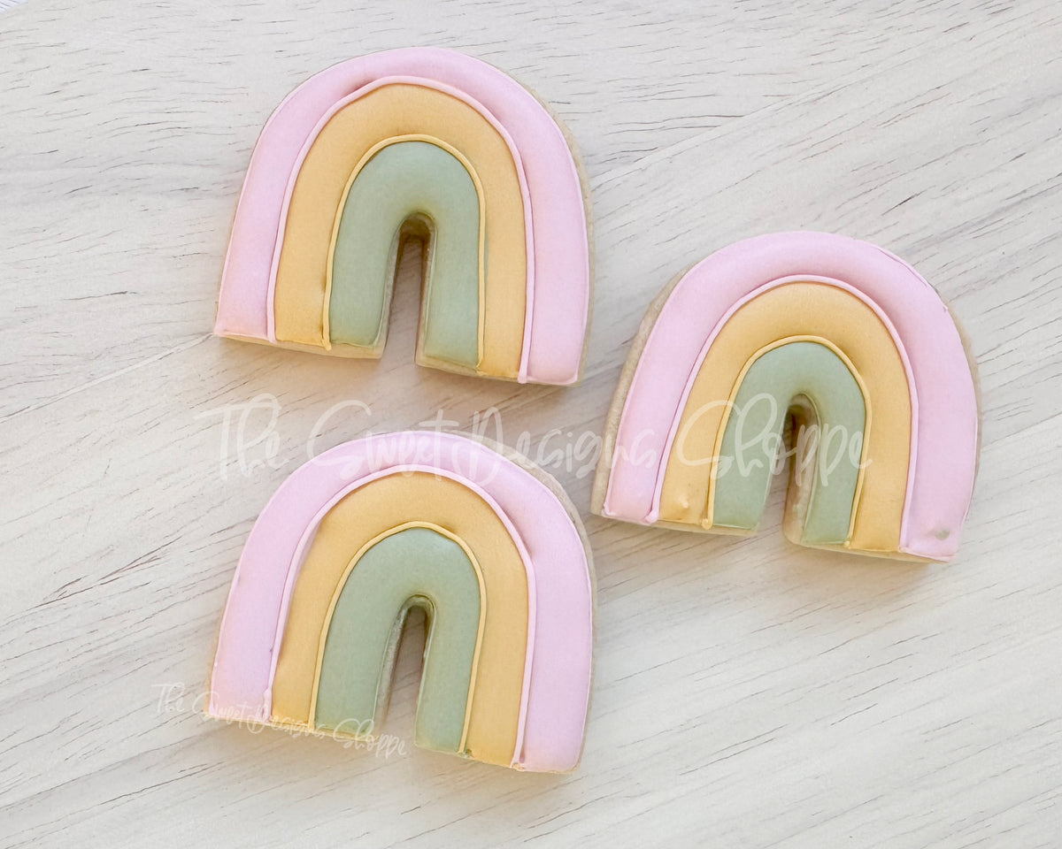 Cookie Cutters - Simple Rainbow - Cookie Cutter - The Sweet Designs Shoppe - TSDS - - ALL,Cookie Cutter,Holiday,nature,patrick,patrick's,Promocode,St paddy,ST PATRICK,St Patrick’s Day,St. Pat,St. Patricks,STL,summer