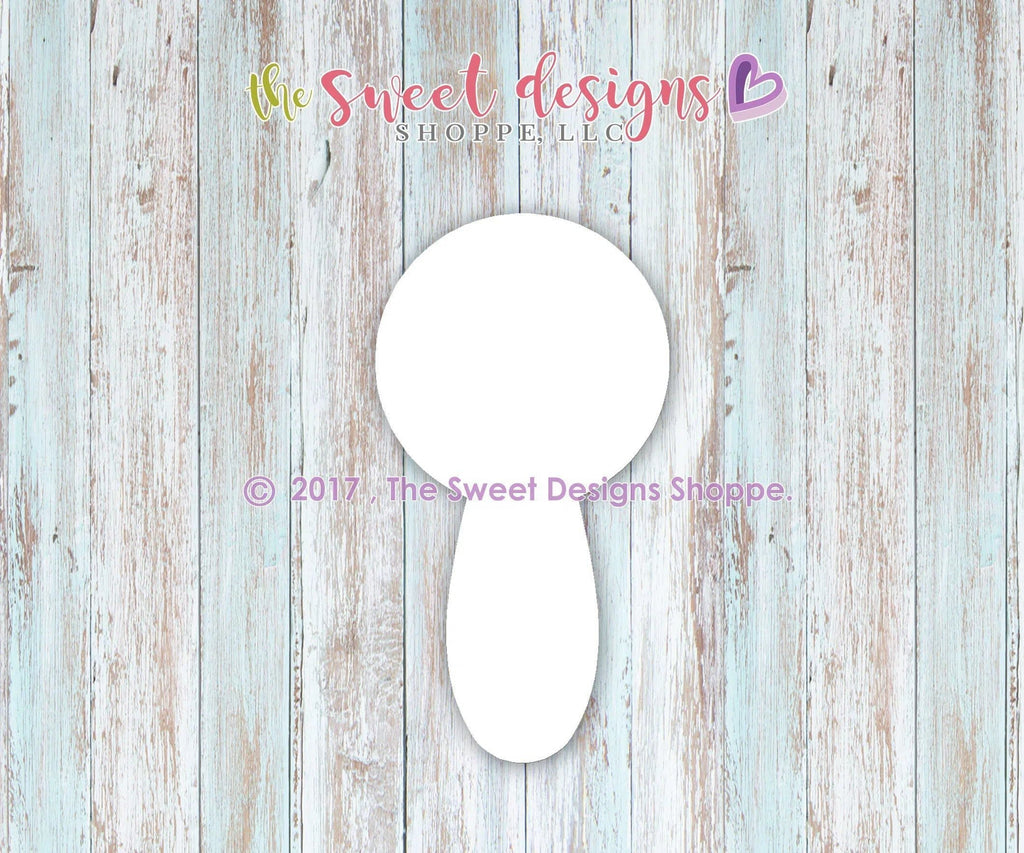 Cookie Cutters - Simple Rattle v2- Cookie Cutter - The Sweet Designs Shoppe - - ALL, Baby, baby rattle, Baby Shower, Bow, Cookie Cutter, Promocode, rattle