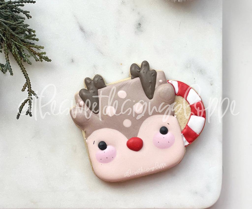 Cookie Cutters - Simple Reindeer Mug - Cookie Cutter - The Sweet Designs Shoppe - - ALL, beverage, beverages, Christmas, Christmas / Winter, Coffee, Food and Beverage, Food beverages, mug, mugs, Promocode