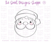 Cookie Cutters - Simple Santa Face 2026 - Cookie Cutter - The Sweet Designs Shoppe - TSDS - - ALL,Christmas,Christmas / Winter,christmas 2026,Cookie Cutter,Food,new,Promocode,Santa Face,Simple Santa Face 2026,STL