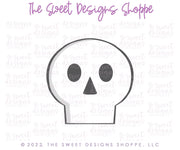Cookie Cutters - Simple Skull - Cookie Cutter - The Sweet Designs Shoppe - TSDS - - ALL,Cookie Cutter,cookie cutters,Customize,Day of the dead,Day of the Death,dia de los muertos,Dia de Muertos,Fall / Halloween,halloween,Mexico,Miscellaneous,monster,Promocode,Skull,STL,Zombies