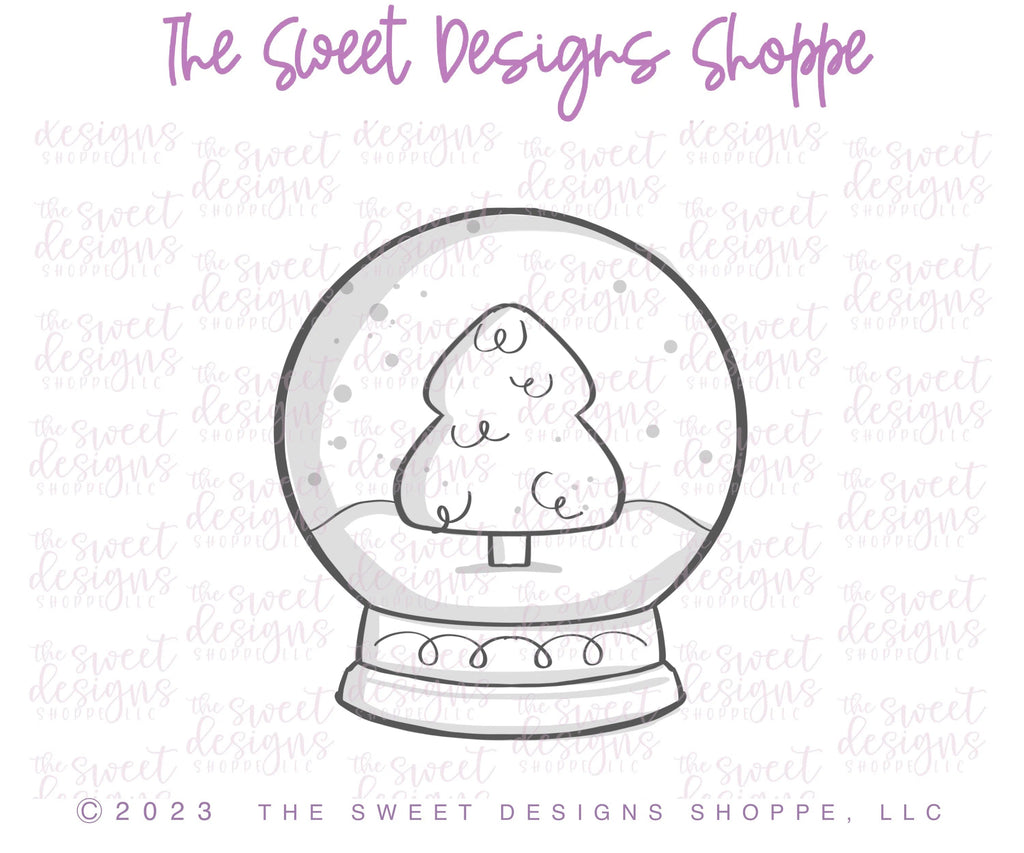 Cookie Cutters - Simple Snow Globe - Cookie Cutter - Sweet Designs Shoppe - - advent, Advent Calendar, ALL, Christmas, Christmas / Winter, Christmas Cookies, Cookie Cutter, Promocode, snowglobe, toy, toys