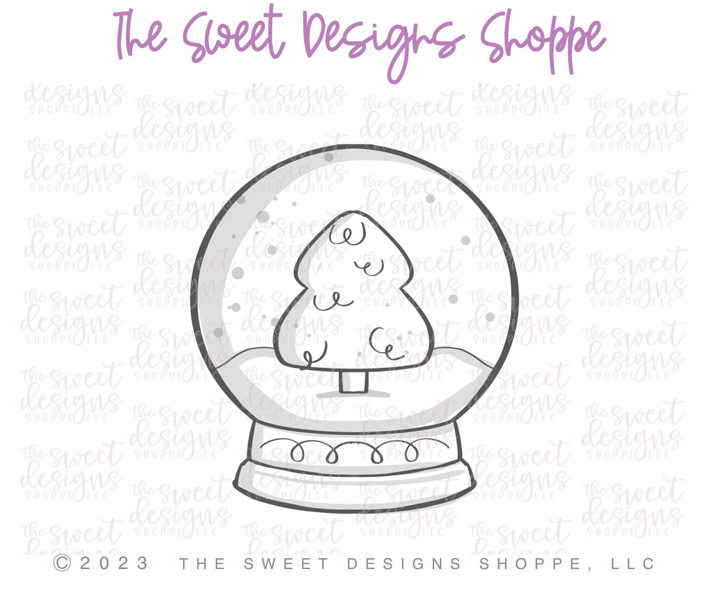 Cookie Cutters - Simple Snow Globe - Cookie Cutter - The Sweet Designs Shoppe - - advent, Advent Calendar, ALL, Christmas, Christmas / Winter, Christmas Cookies, Cookie Cutter, Promocode, snowglobe, toy, toys