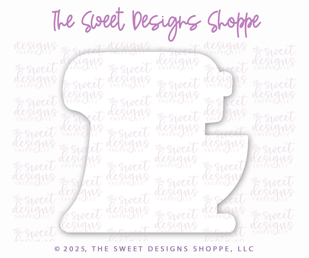 Cookie Cutters - Simple Stand Mixer - Cookie Cutter - The Sweet Designs Shoppe - TSDS - - ALL,bake,bakery,Baking,Cookie Cutter,hobbie,Hobbies,hobby,Promocode,STL