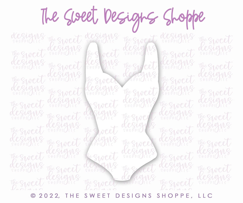 Cookie Cutters - Simple Swimsuit - Cookie Cutter - Sweet Designs Shoppe - - 4th, 4th July, 4th of July, ALL, bathing suit, beach, Clothing / Accessories, Cookie Cutter, fourth of July, Independence, Patriotic, pool, Promocode, Retro, Summer, swimming, vacation, Vintage