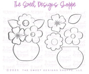 Cookie Cutters - Simply Lovely Bouquet - Set of 5 - Cookie Cutters - The Sweet Designs Shoppe - TSDS - - ALL,Cookie Cutter,Easter / Spring,Leaves,Leaves and Flowers,Mini Sets,mother,mothers,Mothers Day,Nurse,Nurse Appreciation,Promocode,regular sets,set,sets,Spring,STL,Teacher,Teacher Appreciation,Trees Leaves and Flowers,valentine,Valentine's,Wedding,Wedding Favors,Woodlands Leaves and Flowers