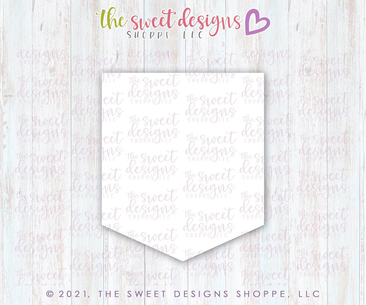 Cookie Cutters - Single Bunting A - Plaque - Cookie Cutter - The Sweet Designs Shoppe - TSDS - - ALL,basic,Basic Shapes,BasicShapes,Birthday,Bunting,Cookie Cutter,Misc,Miscelaneous,Miscellaneous,MOM,Mom Plaque,mother,Mothers Day,Plaque,Plaques,PLAQUES HANDLETTERING,Promocode,STL