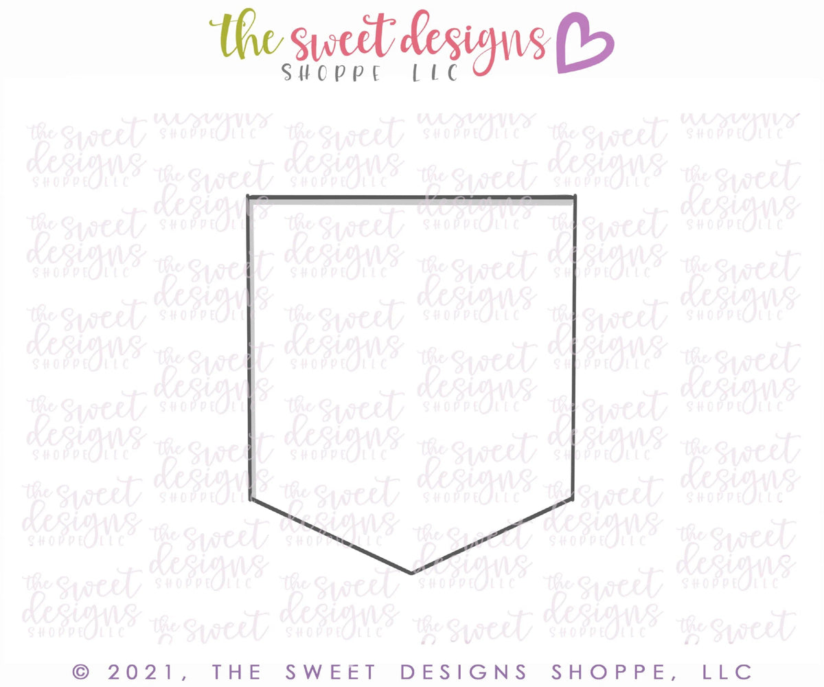 Cookie Cutters - Single Bunting A - Plaque - Cookie Cutter - The Sweet Designs Shoppe - TSDS - - ALL,basic,Basic Shapes,BasicShapes,Birthday,Bunting,Cookie Cutter,Misc,Miscelaneous,Miscellaneous,MOM,Mom Plaque,mother,Mothers Day,Plaque,Plaques,PLAQUES HANDLETTERING,Promocode,STL