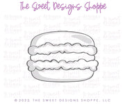 Cookie Cutters - Single Macaron - Cookie Cutter - The Sweet Designs Shoppe - TSDS - - ALL,Cookie Cutter,Donut,Food,Food and Beverage,Food beverages,macaron,Macaroon,macaroon001,Promocode,STL,Sweet,Sweets,valentines