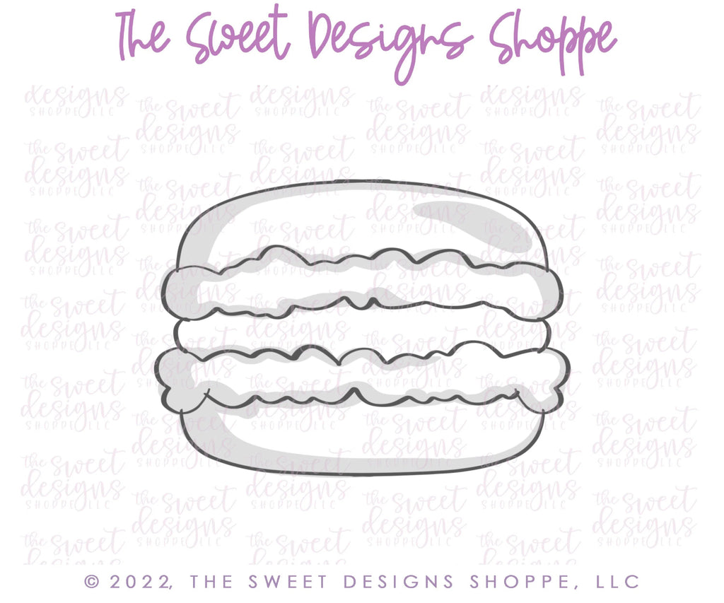 Cookie Cutters - Single Macaroon - Cookie Cutter - Sweet Designs Shoppe - - ALL, Cookie Cutter, Donut, Food, Food and Beverage, Food beverages, Promocode, Sweet, Sweets, valentines