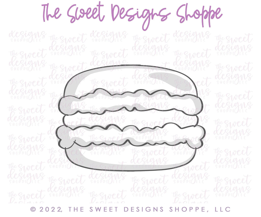 Cookie Cutters - Single Macaroon - Cookie Cutter - The Sweet Designs Shoppe - - ALL, Cookie Cutter, Donut, Food, Food and Beverage, Food beverages, Promocode, Sweet, Sweets, valentines