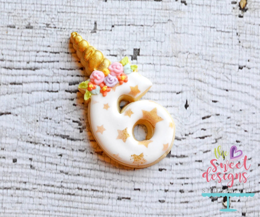 Cookie Cutters - Six Unicorn v2- Cookie Cutter - The Sweet Designs Shoppe - TSDS - - ALL,Birthday,Cookie Cutter,fantasy,Fonts,Kids / Fantasy,lettering,number,Promocode