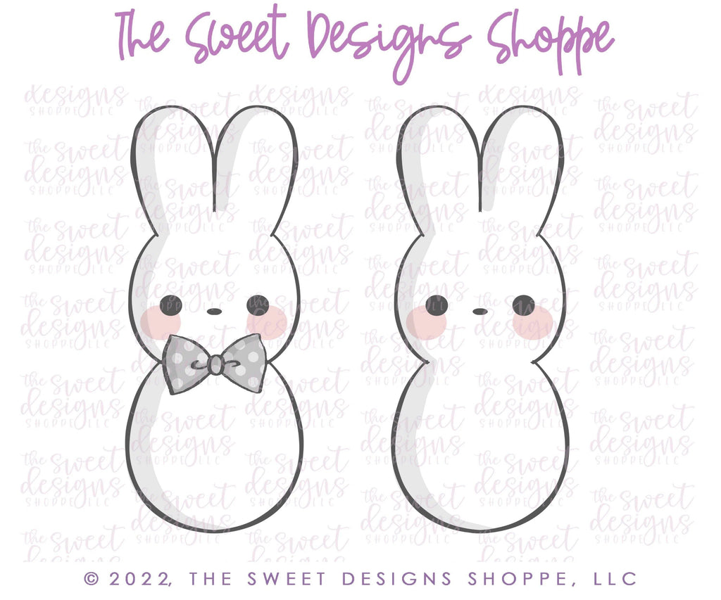 Cookie Cutters - Skinny Bunny Marshmallow - Cookie Cutter - The Sweet Designs Shoppe - - ALL, Animal, Animals, Animals and Insects, Cookie Cutter, easter, Easter / Spring, peep, peeps, Promocode