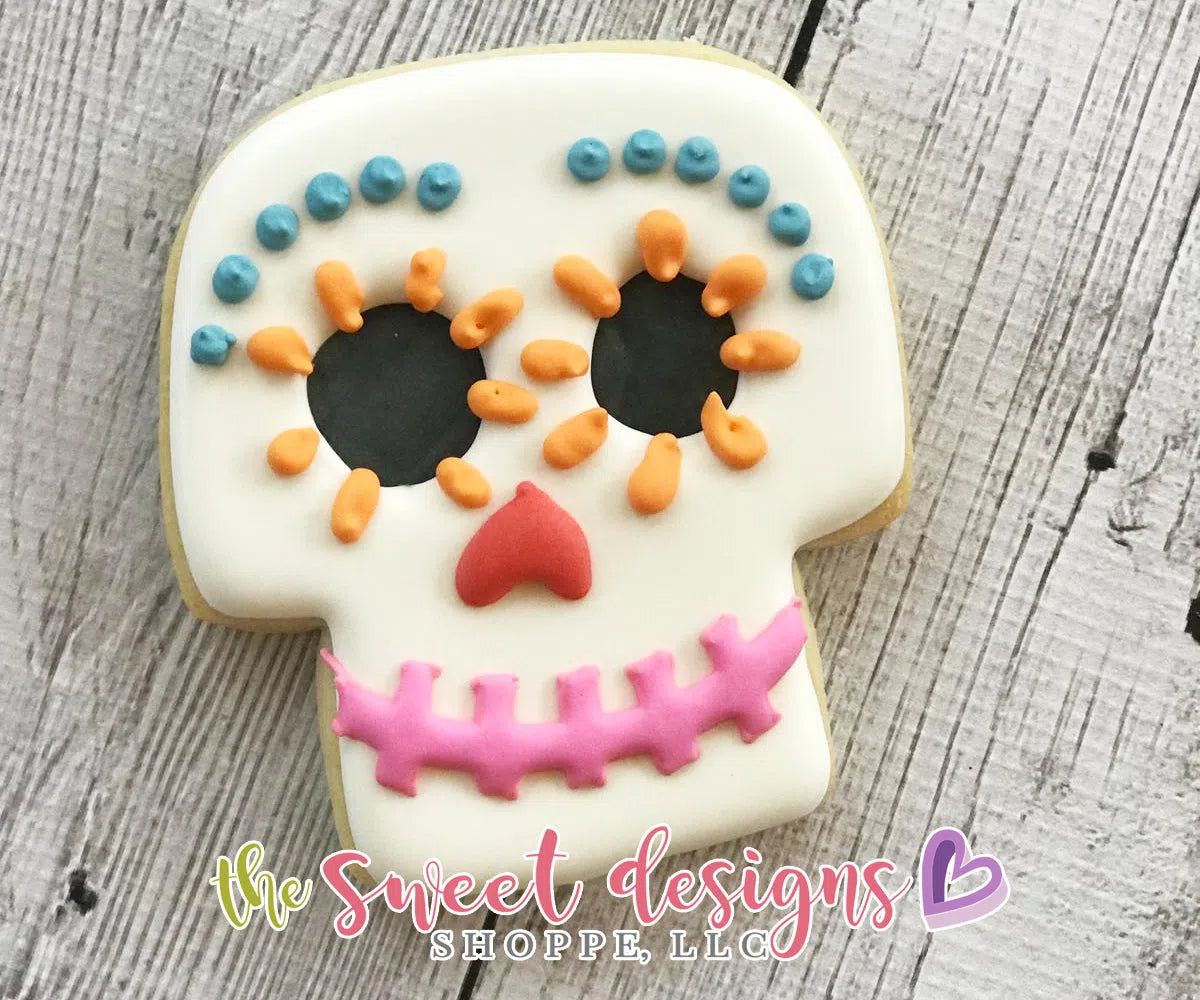 Cookie Cutters - Skull - Cookie Cutter - The Sweet Designs Shoppe - TSDS - - ALL,Bow,Coco Movie,Cookie Cutter,cookie cutters,Customize,Day of the dead,Day of the Death,dia de los muertos,Dia de Muertos,Fall / Halloween,halloween,Mexico,Miscellaneous,monster,Promocode,R,Skull,STL,Zombies