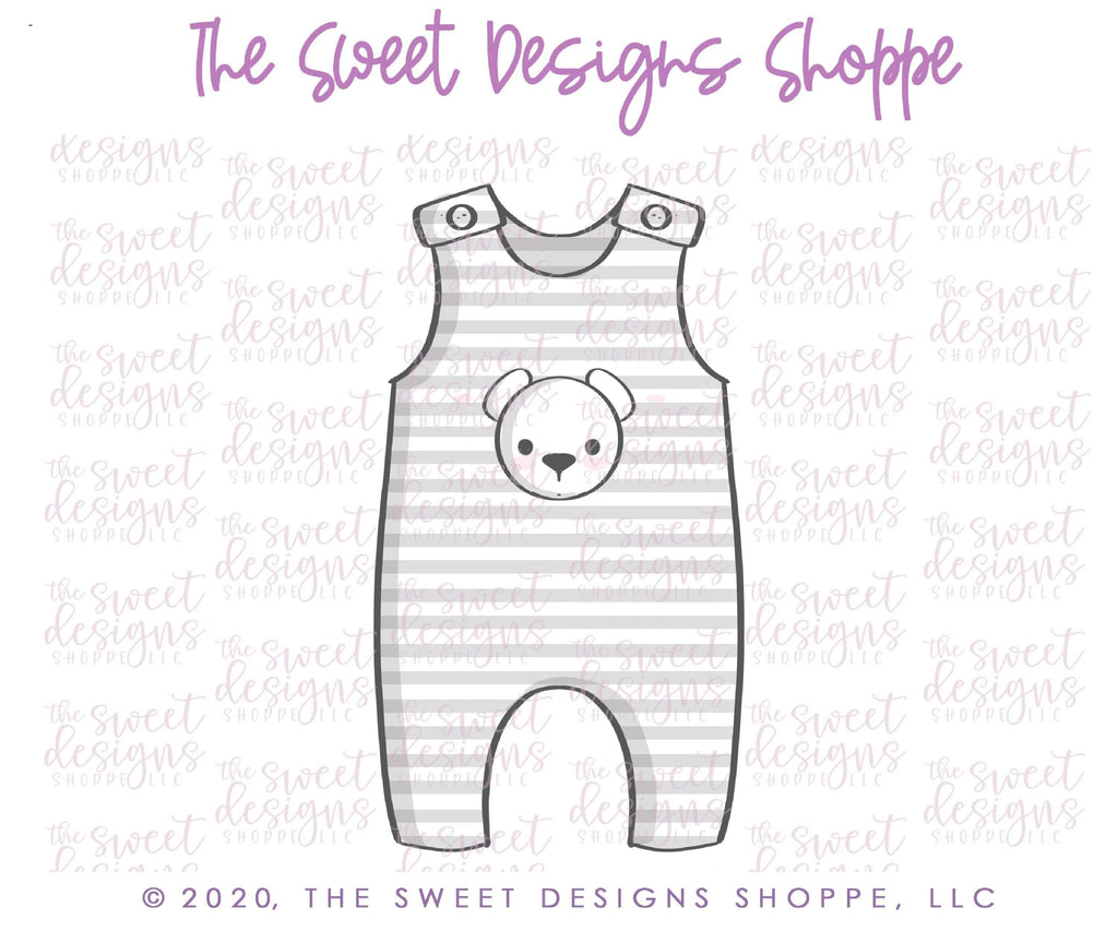 Cookie Cutters - Sleeveless Baby Romper - Cookie Cutter - The Sweet Designs Shoppe - TSDS - - ALL,Baby,Clothes,Clothing / Accessories,Cookie Cutter,newborn,Onesie,onsie,Promocode,STL