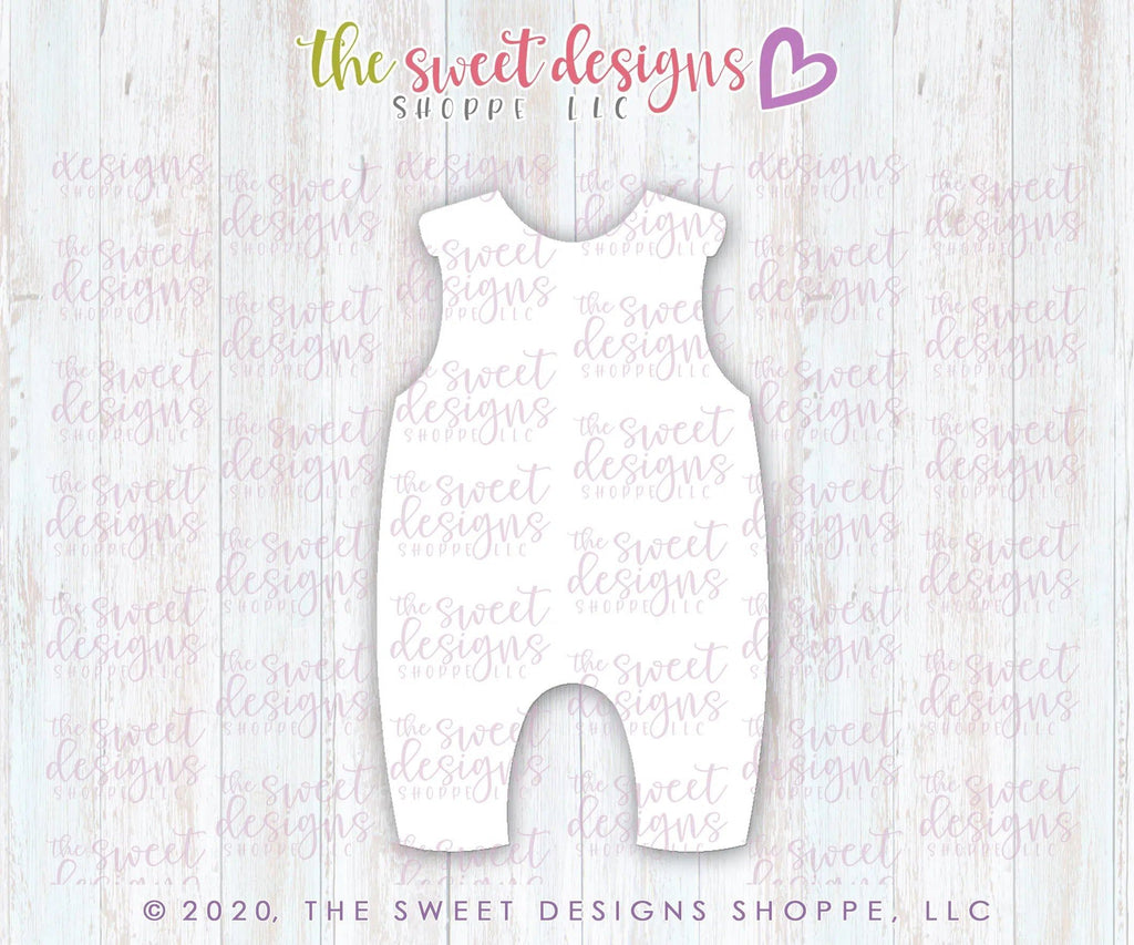 Cookie Cutters - Sleeveless Baby Romper - Cookie Cutter - The Sweet Designs Shoppe - TSDS - - ALL,Baby,Clothes,Clothing / Accessories,Cookie Cutter,newborn,Onesie,onsie,Promocode,STL