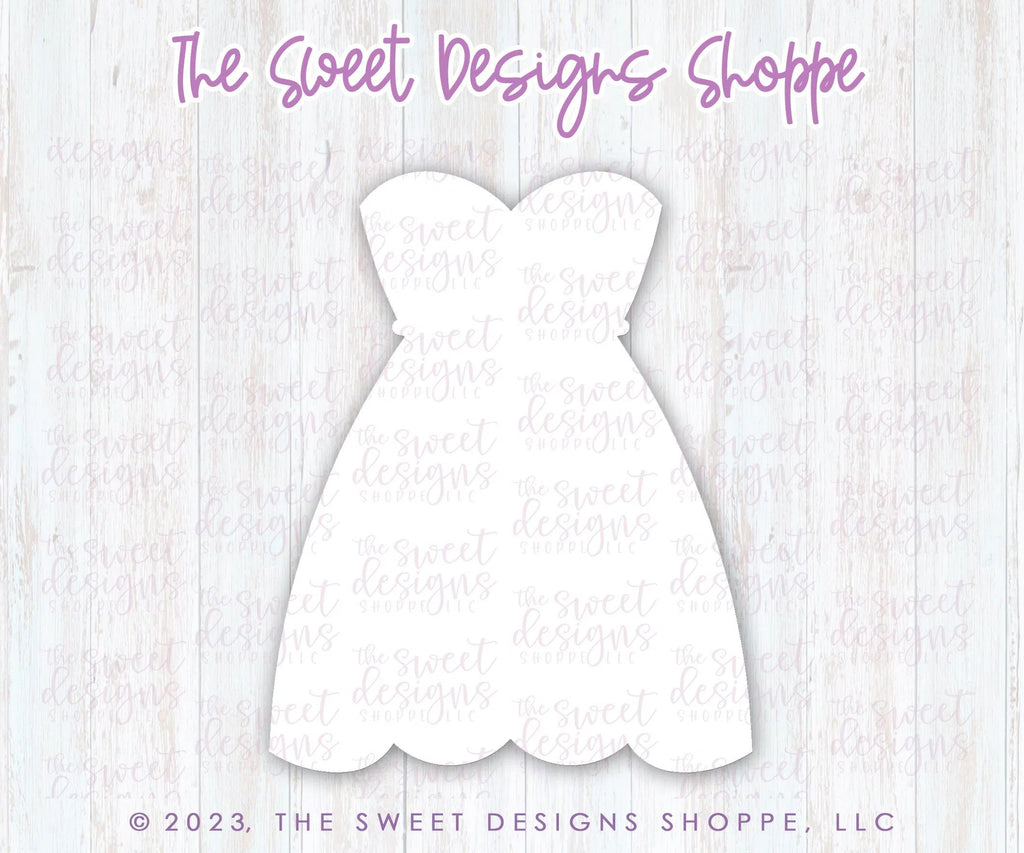 Cookie Cutters - Sleeveless Wedding Dress - Cookie Cutter - Sweet Designs Shoppe - - Accesories, ALL, Birthday, Clothing / Accessories, Cookie Cutter, Dress, Easter, Easter / Spring, Fashion, Girl, Promocode, Wedding