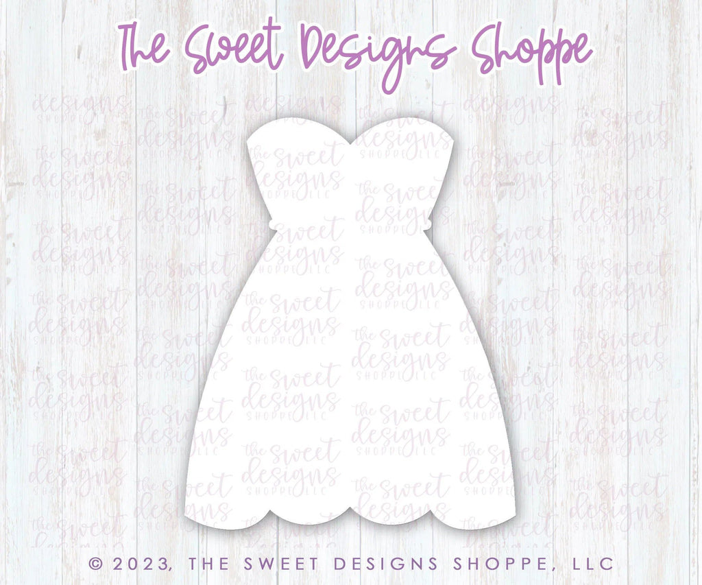 Cookie Cutters - Sleeveless Wedding Dress - Cookie Cutter - The Sweet Designs Shoppe - - Accesories, ALL, Birthday, Clothing / Accessories, Cookie Cutter, Dress, Easter, Easter / Spring, Fashion, Girl, Promocode, Wedding