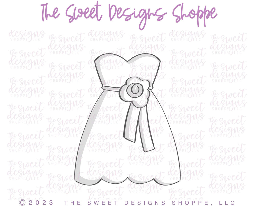 Product Type: Cookie Cutters - Name: Sleeveless Wedding Dress