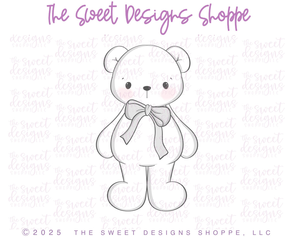 Cookie Cutters - Slouchy Teddy Bear - Cookie Cutter - The Sweet Designs Shoppe - TSDS - - ALL,Animal,Animals,Baby,Baby / Kids,baby toys,Cookie Cutter,kids,Kids / Fantasy,Promocode,STL
