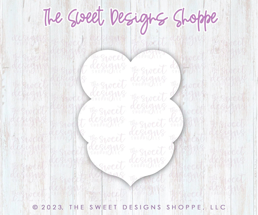 Cookie Cutters - Small Stacked Flower - Cookie Cutter - Sweet Designs Shoppe - One Size (2-1/2" Tall x 2" Wide) - ALL, back to school, Cookie Cutter, MOM, Mothers Day, Nurse Appreciation, Plaque, Plaques, PLAQUES HANDLETTERING, Promocode, School, School / Graduation, school supplies, Teacher, Teacher Appreciation, valentine, Valentine's