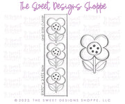 Cookie Cutters - Small Stacked Flower - Cookie Cutter - The Sweet Designs Shoppe - TSDS - - ALL,back to school,Cookie Cutter,MOM,Mothers Day,Nurse Appreciation,Plaque,Plaques,PLAQUES HANDLETTERING,Promocode,School,School / Graduation,school supplies,STL,Teacher,Teacher Appreciation,valentine,Valentine's