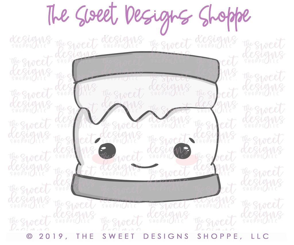 Cookie Cutters - S'mores - Cookie Cutter - The Sweet Designs Shoppe - TSDS - - ALL,Camping,Candy,Cookie Cutter,Food,Food & Beverages,Promocode,Sweet,Valentines