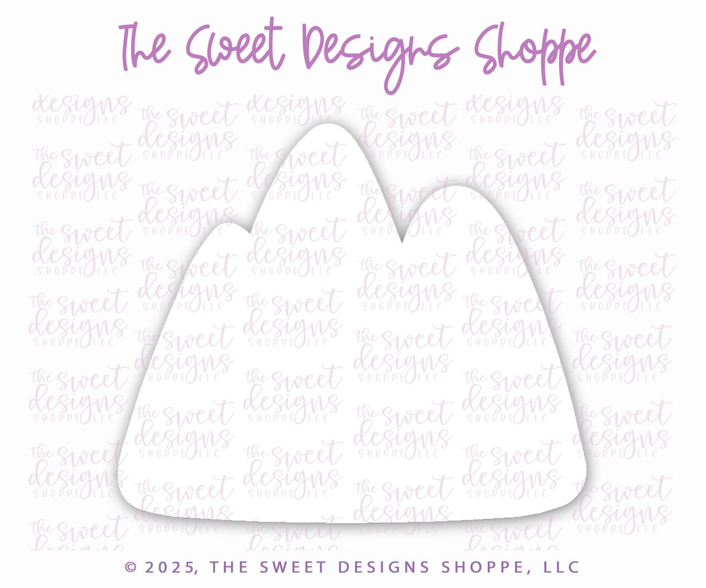 Cookie Cutters - Snowed Mountains - Cookie Cutter - The Sweet Designs Shoppe - TSDS - - ALL,Christmas,Christmas / Winter,Cookie Cutter,Misc,Miscelaneous,Miscellaneous,Mountain,nature,new,Promocode,Ski,STL
