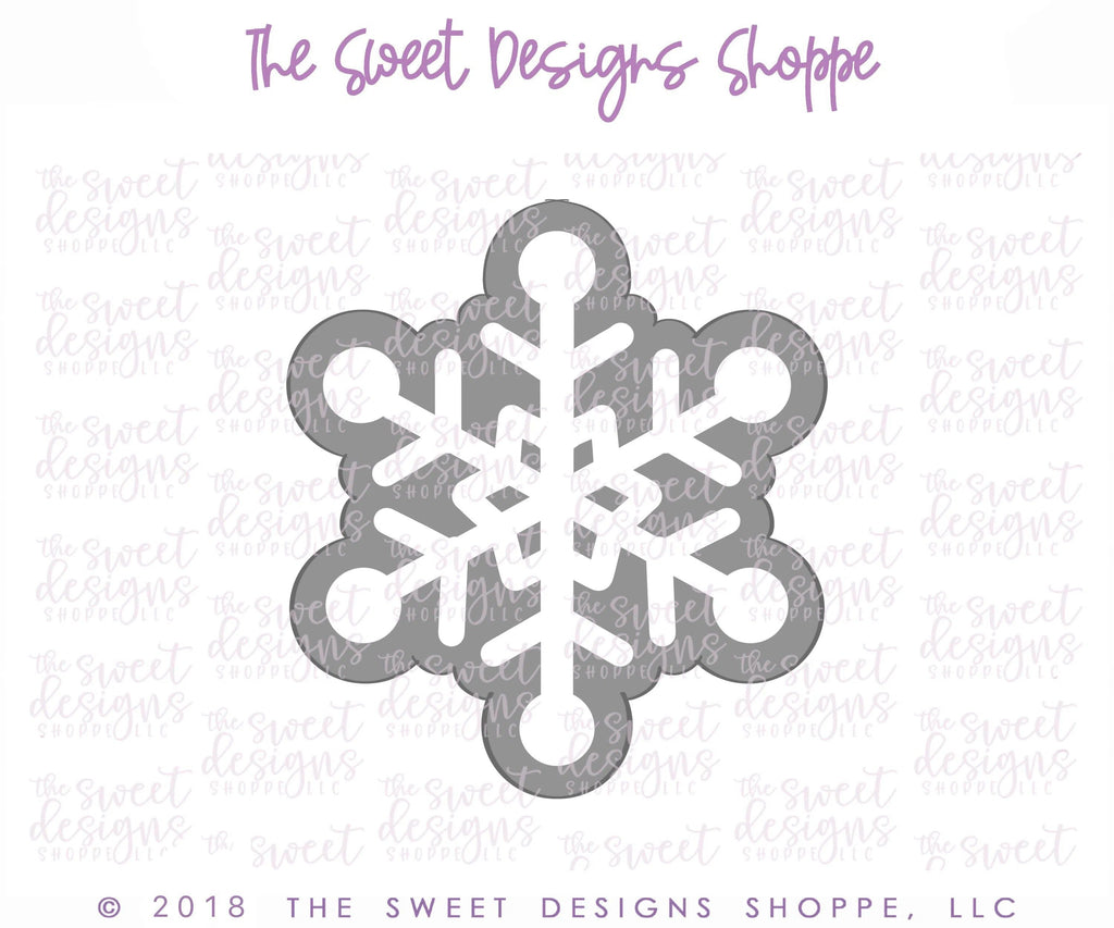 Cookie Cutters - Snowflake 2018 - Cookie Cutter - The Sweet Designs Shoppe - - ALL, Christmas, Christmas / Winter, Cookie Cutter, Nature, Promocode, Snow, Winter