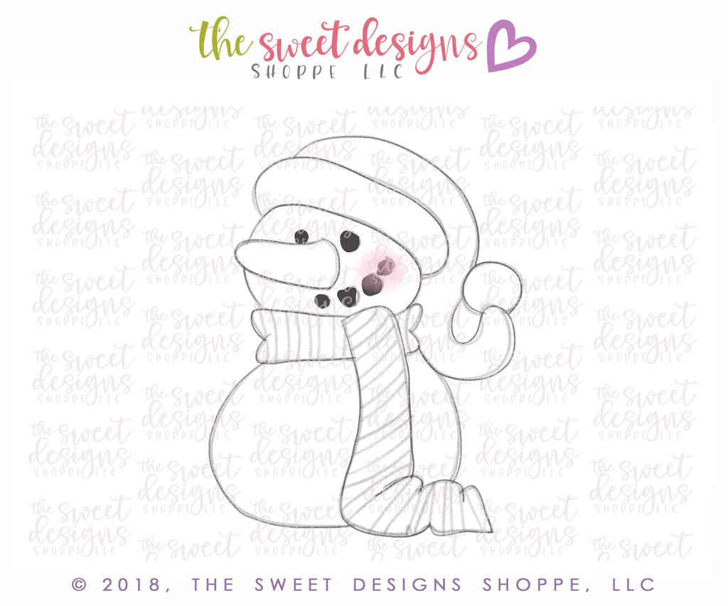 Cookie Cutters - Snowman 2018 - Cookie Cutter - The Sweet Designs Shoppe - - 2018, ALL, Christmas, Christmas / Winter, Cookie Cutter, Promocode, Snow, Snowman, Winter