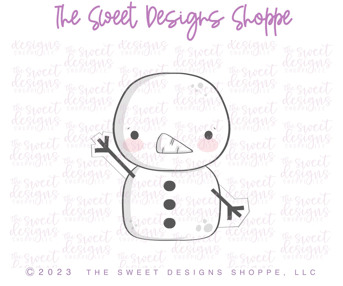 Cookie Cutters - Snowman and Balloons - Cookie Cutters set - Set of 3 - Cookie Cutters - The Sweet Designs Shoppe - TSDS - - ALL,Balloon,balloons,Christmas,Christmas / Winter,Cookie Cutter,Frosty,Mini Sets,Promocode,regular sets,set,Snow,Snowman,Winter