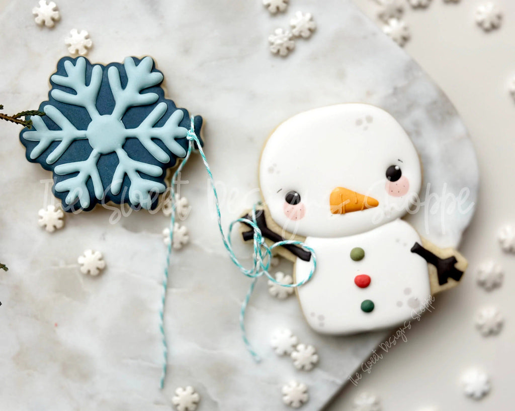 Cookie Cutters - Snowman for Balloon - Cookie Cutter - The Sweet Designs Shoppe - - ALL, Christmas, Christmas / Winter, Christmas Cookies, Cookie Cutter, Promocode, Snowman