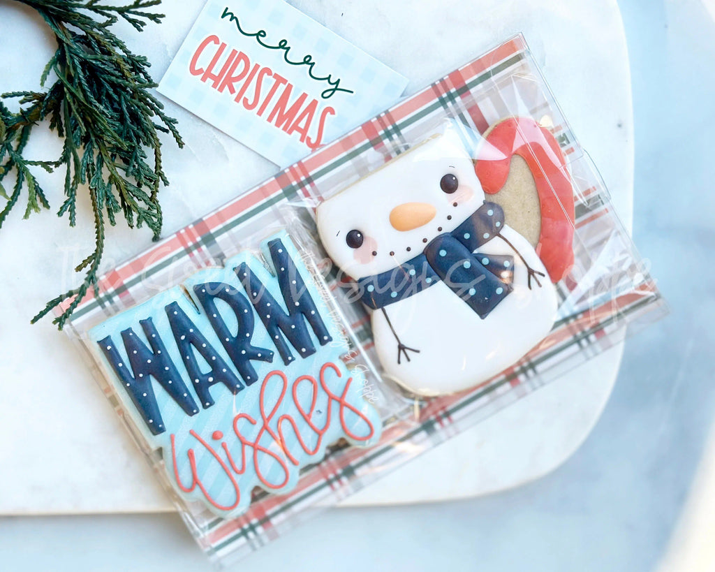 Cookie Cutters - Snowman Mug and Warm Wishes Plaque Cookie Cutters Set - 2 Piece Set - Cookie Cutters - The Sweet Designs Shoppe - - ALL, Christmas, Christmas / Winter, Christmas Cookies, claus, clause, Cookie Cutter, Mrs Claus, MRS Clause, MrsClaus, MrsClausFace, Promocode, regular sets, Santa, Santa Claus, Santa Face, set, sets