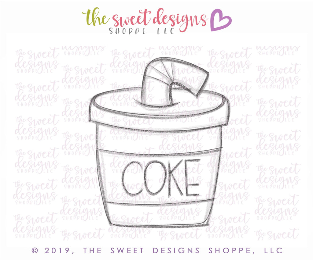 Cookie Cutters - Soda - Cookie Cutter - The Sweet Designs Shoppe - - 2018, ALL, Cookie Cutter, drink, Food and Beverage, Food beverages, Promocode, SODA, Valentines, valentines collection 2018