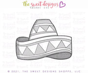 Cookie Cutters - Sombrero - Cookie Cutter - The Sweet Designs Shoppe - TSDS - - Accesories,ALL,Birthday,Birthday Hat,celebration,Cinco de Mayo,Clothing / Accessories,Cookie Cutter,fiesta,Hat,Mexico,Promocode,STL