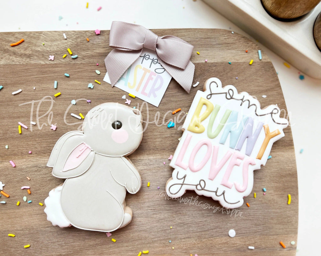 Cookie Cutters - Some Bunny Loves You Set - Set of 2 - Cookie Cutters - The Sweet Designs Shoppe - - ALL, Animal, Animals, Animals and Insects, bunny, Cookie Cutter, Easter, Easter / Spring, Mini Sets, Promocode, regular sets, set