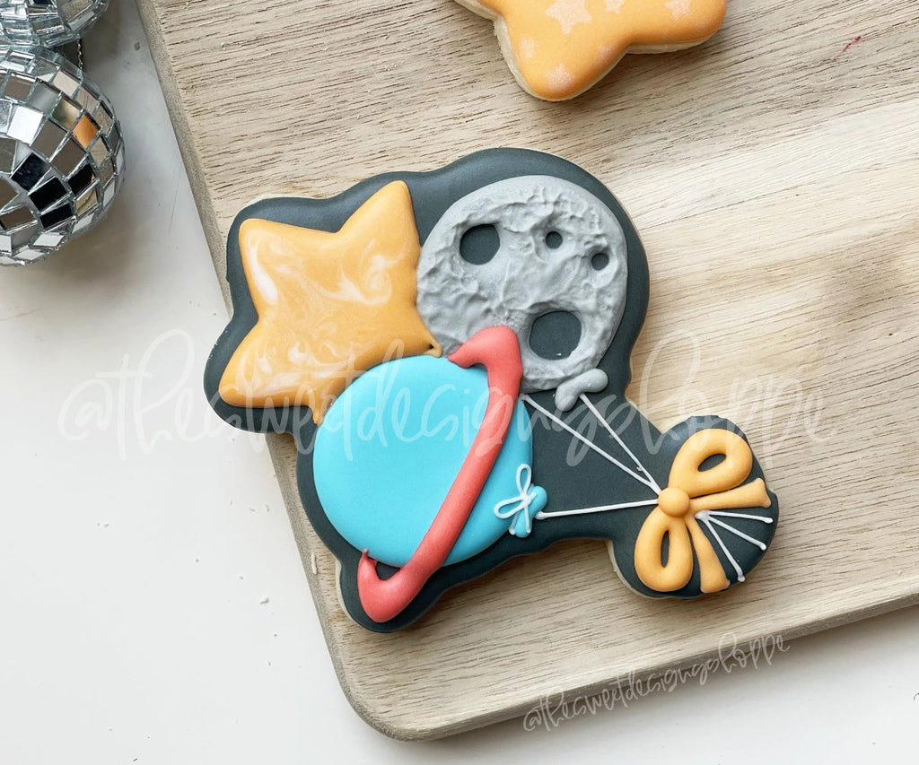 Cookie Cutters - Space Balloons - Cookie Cutter - Sweet Designs Shoppe - - ALL, astronaut, Baby / Kids, Birthday, Cookie Cutter, kids, Kids / Fantasy, Party, Promocode, space
