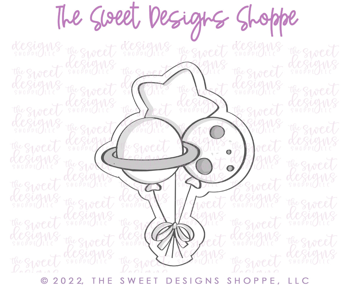 Cookie Cutters - Space Party - Set of 6 - Cookie Cutters - The Sweet Designs Shoppe - TSDS - - ALL,astronaut,astronauts,Birthday,Cookie Cutter,Mini Sets,Moon,Party,planet,Promocode,regular sets,set,space,Star,stars,STL,universe,World