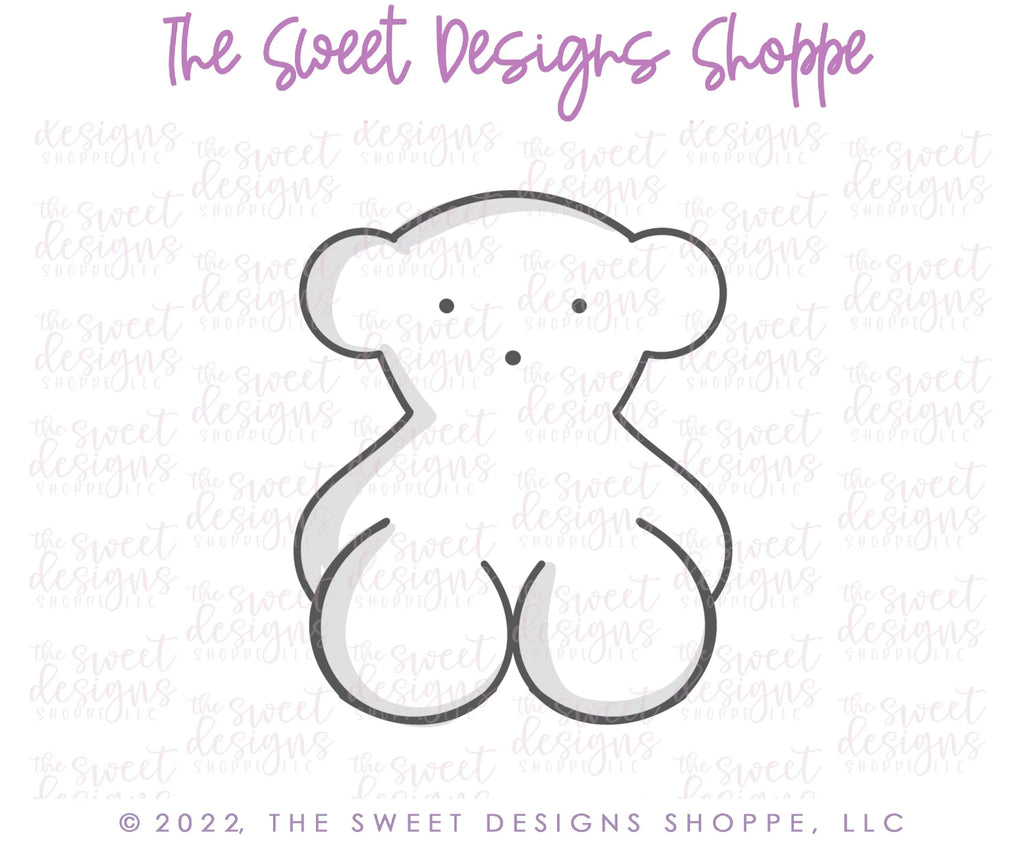 Cookie Cutters - Spaniard Teddy Bear - Cookie Cutter - Sweet Designs Shoppe - - ALL, Animal, Animals, Bear, Cookie Cutter, jewelry, kids, pendant, Promocode, Silver, valentine, valentines