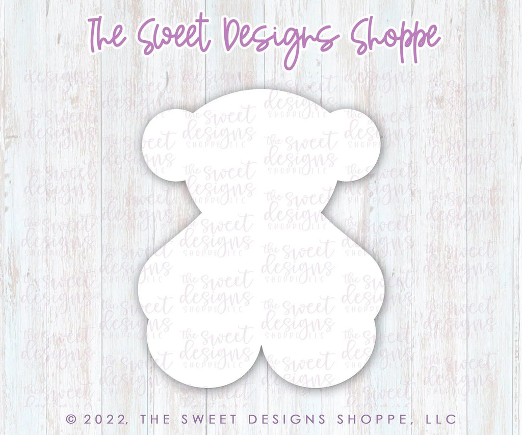 Cookie Cutters - Spaniard Teddy Bear - Cookie Cutter - The Sweet Designs Shoppe - TSDS - - ALL,Animal,Animals,Bear,Cookie Cutter,jewelry,kids,pendant,Promocode,Silver,valentine,valentines