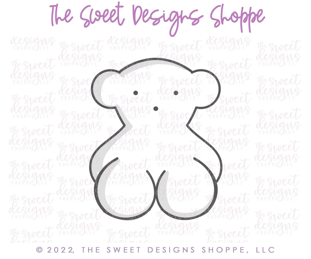 Cookie Cutters - Spaniard Teddy Bear - Cookie Cutter - The Sweet Designs Shoppe - TSDS - - ALL,Animal,Animals,Bear,Cookie Cutter,jewelry,kids,pendant,Promocode,Silver,valentine,valentines