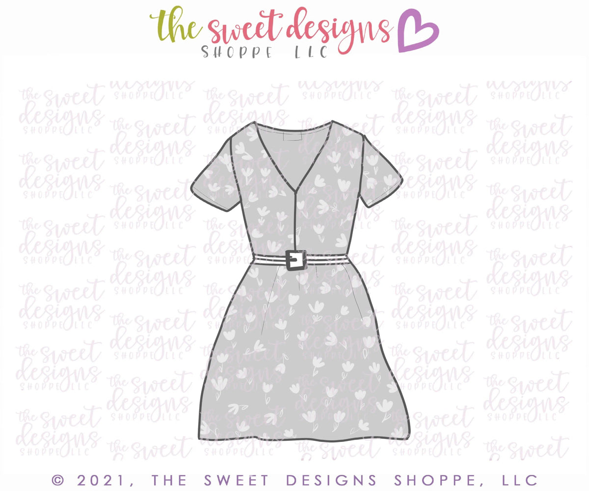 Cookie Cutters - Spring Dress - Cookie Cutter - The Sweet Designs Shoppe - TSDS - - Accesories,ALL,Clothing / Accessories,Cookie Cutter,Dress,Fashion,Girl,MOM,mother,Mothers Day,Promocode,STL