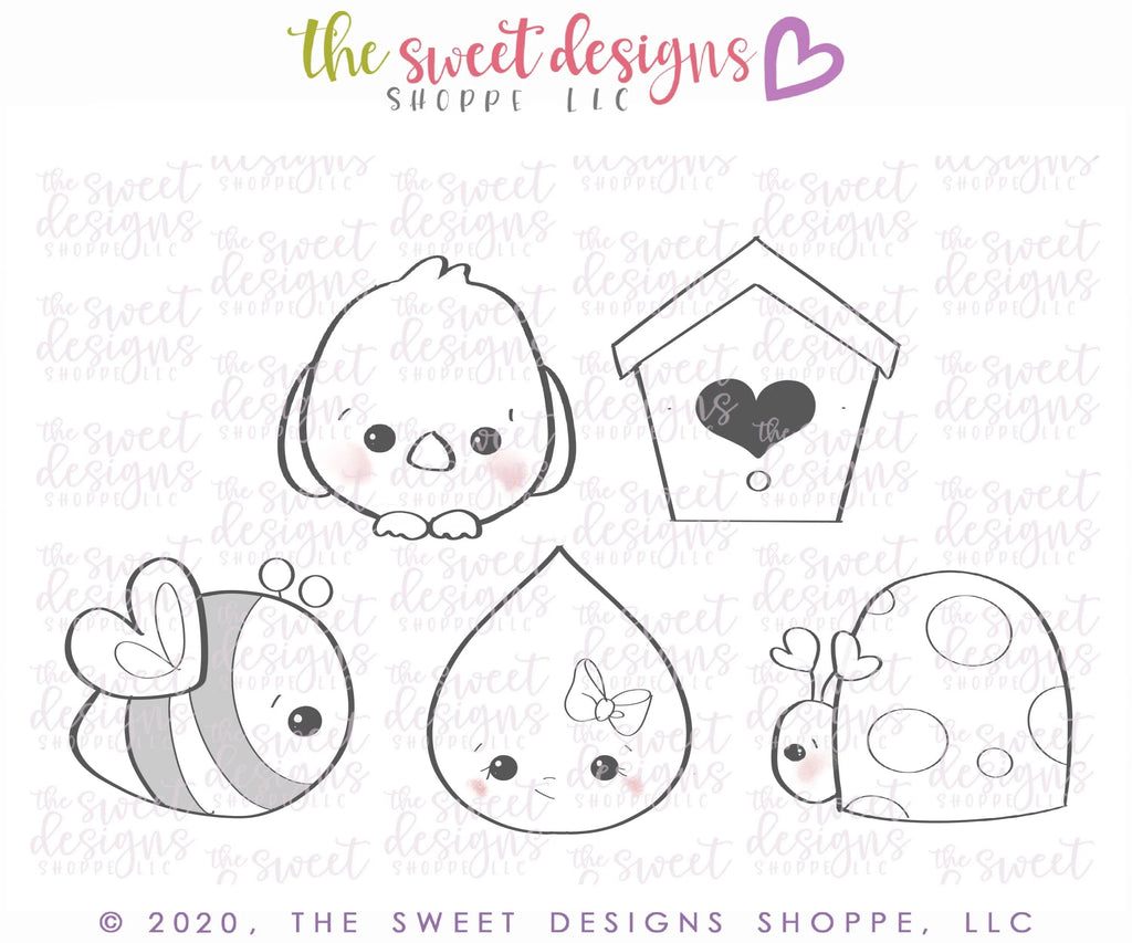 Cookie Cutters - Spring Set 2020 - Cookie Cutters - The Sweet Designs Shoppe - TSDS - - ALL,Cookie Cutter,Easter,Easter / Spring,Love,Mini Sets,Promocode,set