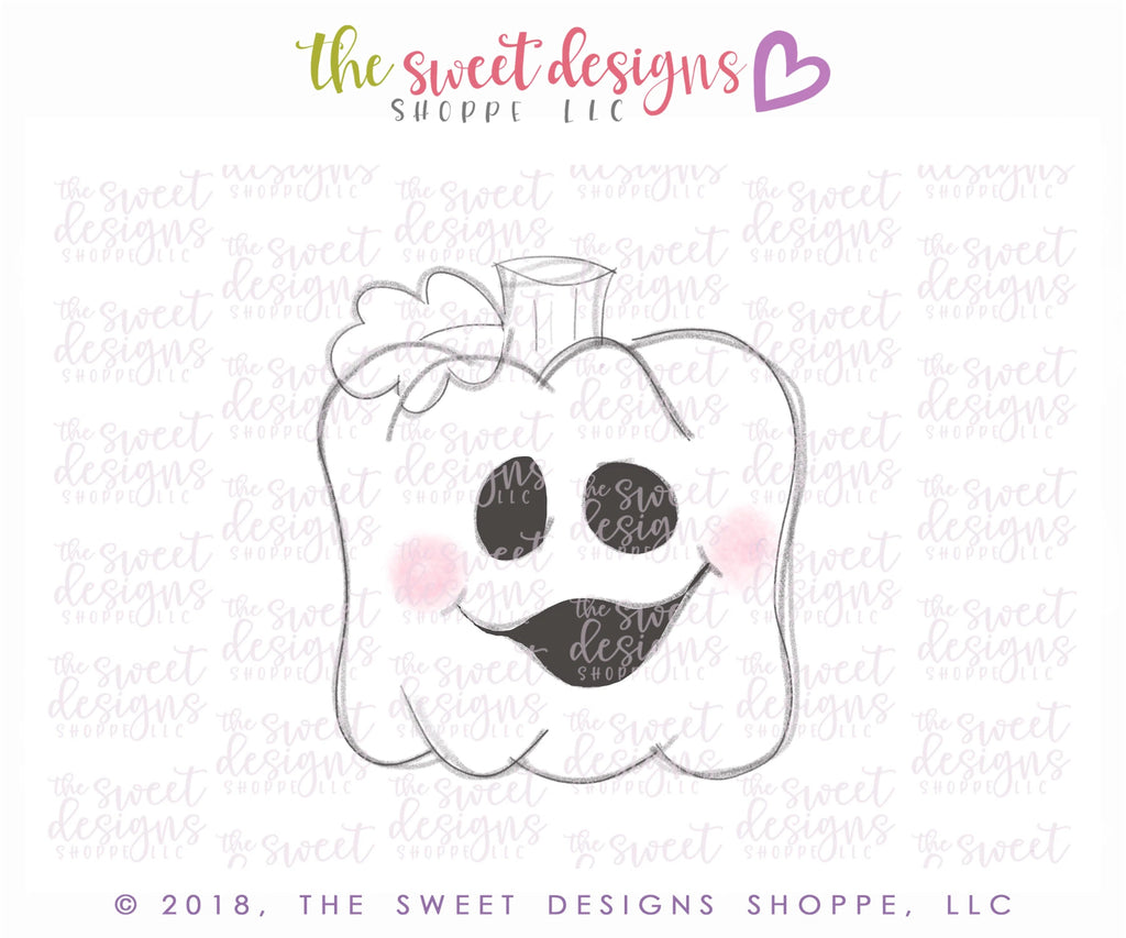Cookie Cutters - Square Pumpkin 2018 v2 - Cutter - Sweet Designs Shoppe - - ALL, Cookie Cutter, Customize, fall, Fall / Halloween, Fall / Thanksgiving, Food, Food & Beverages, halloween, Promocode, Pumpkin, thanksgiving, Vegetable