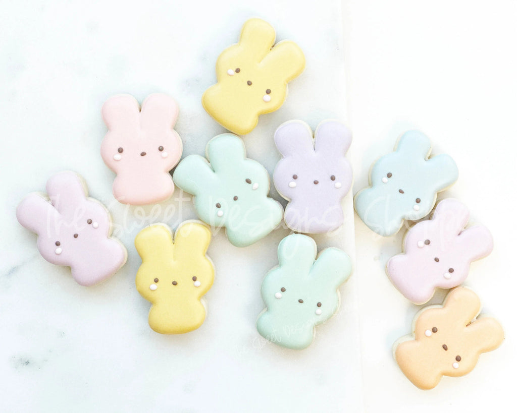 Cookie Cutters - Squished Marshmallow Bunny- Cookie Cutter - Sweet Designs Shoppe - - ALL, Animal, Animals, Animals and Insects, Cookie Cutter, easter, Easter / Spring, Peep, Peeps, Promocode